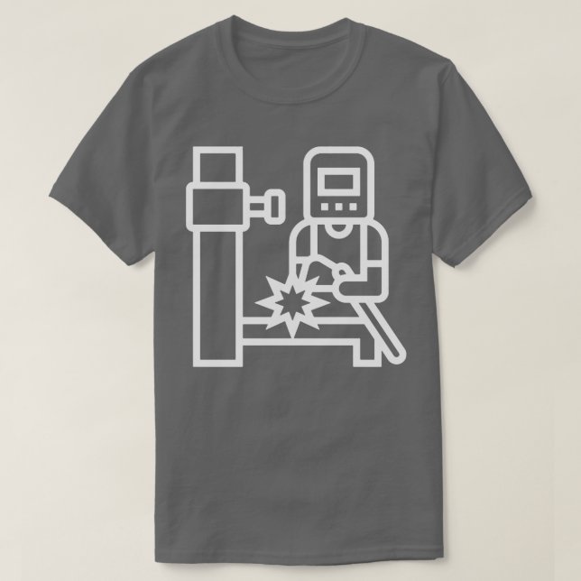 T-shirt Soudure impressionnante Soudure Imprimer simple (Design devant)