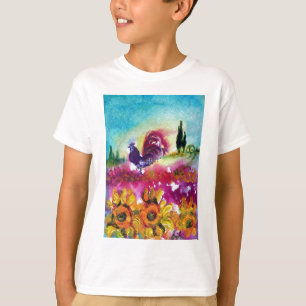 T-SHIRT SOUFFLE ET ROOSTER NOIR