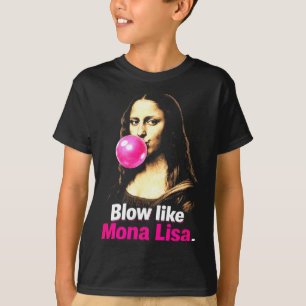 T-shirt Souffler comme mona lisa – mème d'art drôle pour u