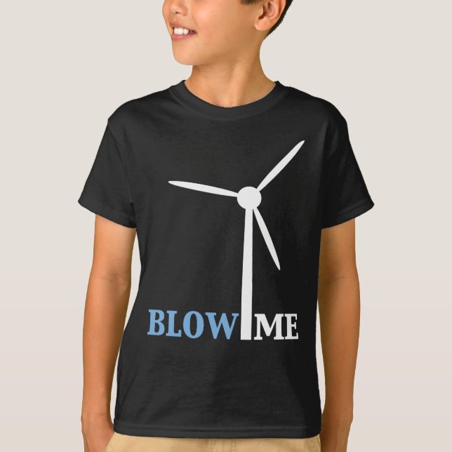 T-shirt souffler une éolienne (Devant)