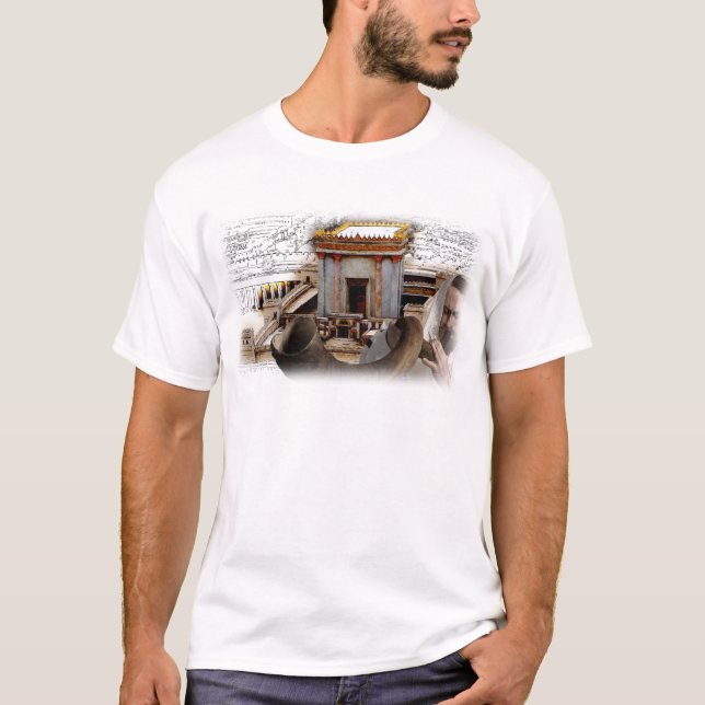 T-shirt Soufflez le Shofar dans Zion (Devant)