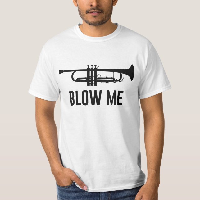 T-shirt Soufflez-moi trompette (Devant)