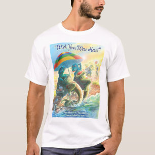 T-shirt Souhait vous étiez ici des vacances de dinosaure