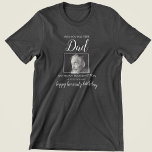 T-shirt Souhaitez que vous soyez ici | Photo Anniversaire<br><div class="desc">En mémoire de tshirt, pour votre bien-aimé qui est décédé. Le t-shirt comporte une photo d'eux et le texte modèle dit 'SOUHAITEZ QUE VOUS ÉTIEZ ICI PÈRE, LEUR NOM, ANNIVERSAIRE ET MESSAGE PERSONNEL ( HEUREUX ANNIVERSAIRE) ! ' Tous les styles, tailles et couleurs de police peuvent être modifiés en cliquant...</div>