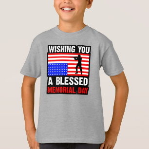 T-shirt Souhaitez-Vous Un Blessed Memorial Day-62237