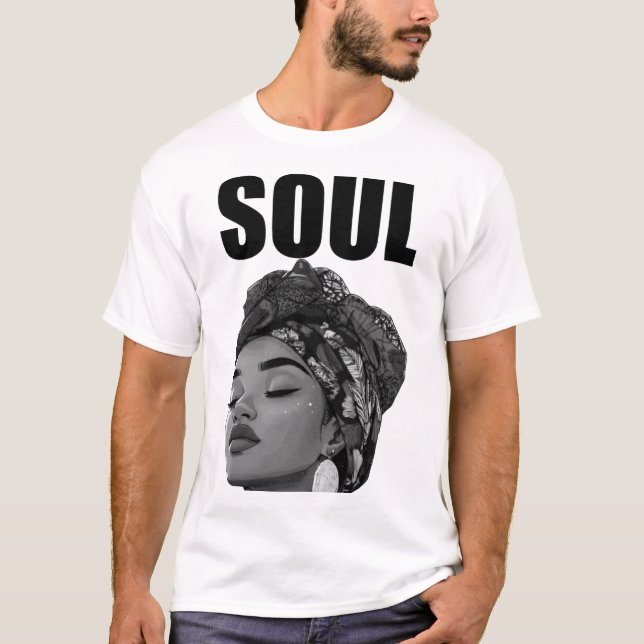 T-shirt Soul lady b/w (Devant)