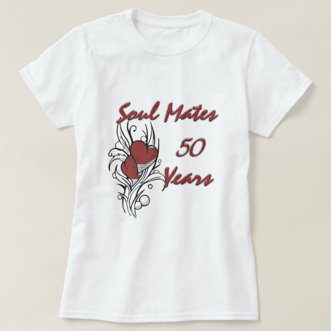 T-shirt Soul Mates 50 ans (Design devant)