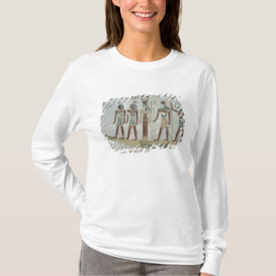 T-shirt Soulagement dépeignant Khnum dans une barque