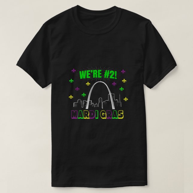 T-shirt Soulard Mardi Gras Étaient 2 St Louis (Design devant)