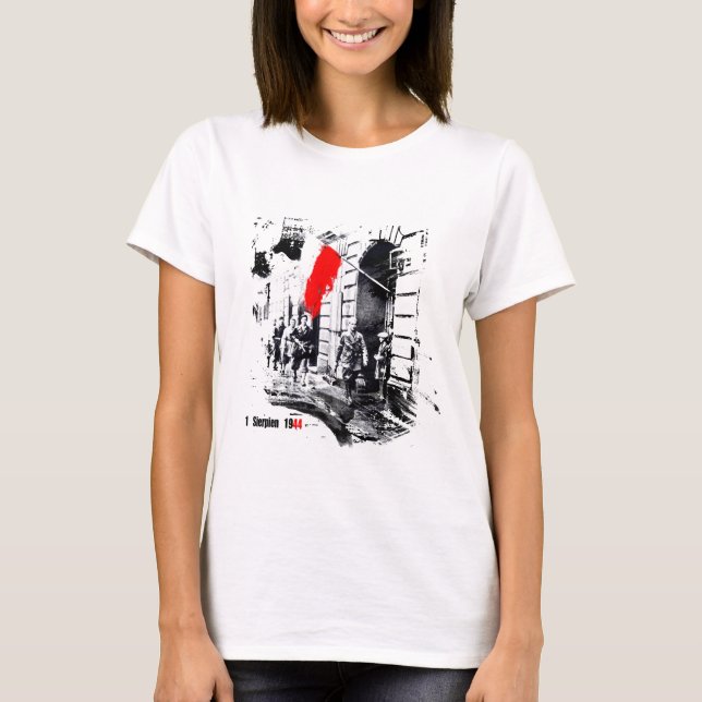 T-shirt Soulèvement 1944 de Varsovie Pologne (Devant)