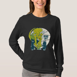 T-shirt Soulever de terre dinosaure - Tricératop musculati