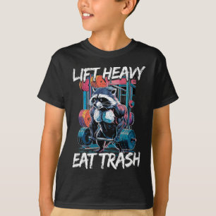 T-shirt Soulever Lourd Manger Déchets Musculation Culturis
