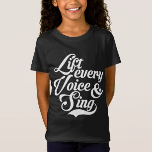 T-Shirt Soulevez chaque voix et chante Noir Africain-Améri