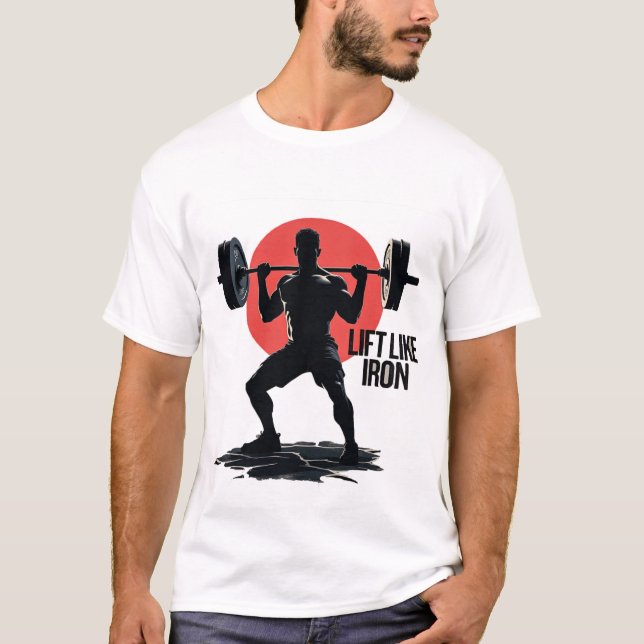 T-shirt Soulevez comme le fer | Haltérophilie explosive (Devant)