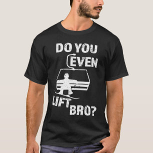 T-shirt Soulevez-vous même, frère Snowboard hommes