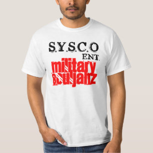 T-SHIRT SOULJAHZ, S.Y.S.C.O, MILITAIRES, OTO-RHINO