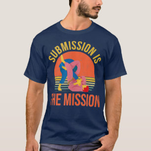 T-shirt Soumission Est La Mission Conception Jiu Jitsu Tan