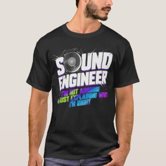 T-shirt Sound Engineer DJ Audio Guy Music Production Engin