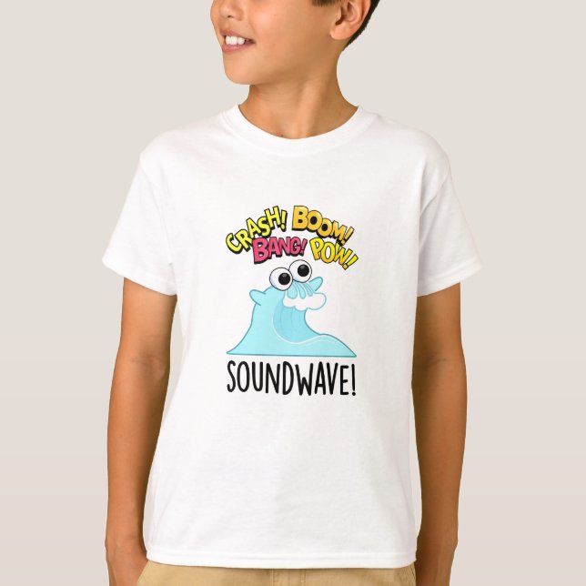 T-shirt Sound Wave Funny Ocean Pun (Devant)