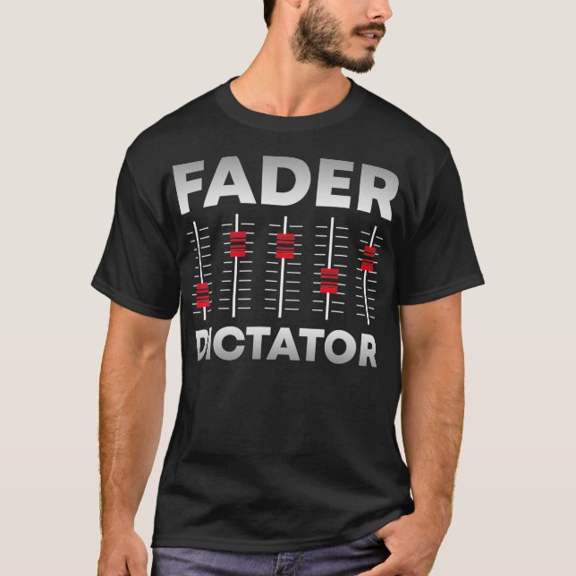 T-shirt Soundboard Fader Dictator Cool Musical Sound Engi (Devant)