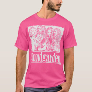 T-shirt Soundgarden 90s Retro Blanc
