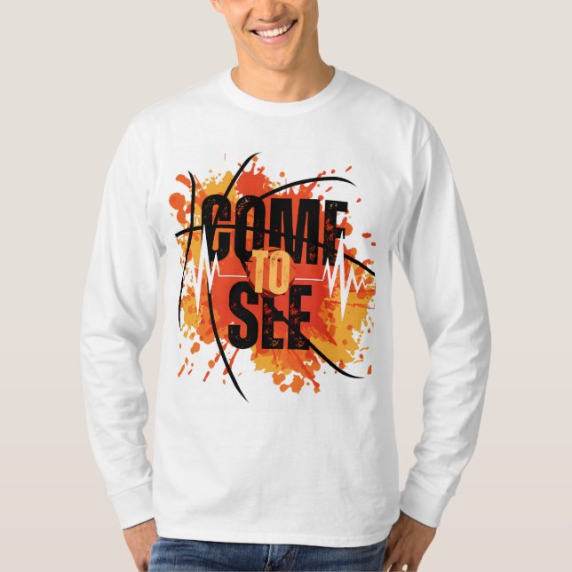 T-shirt Soundwave Flow - Art in Motion, couleur (Devant)