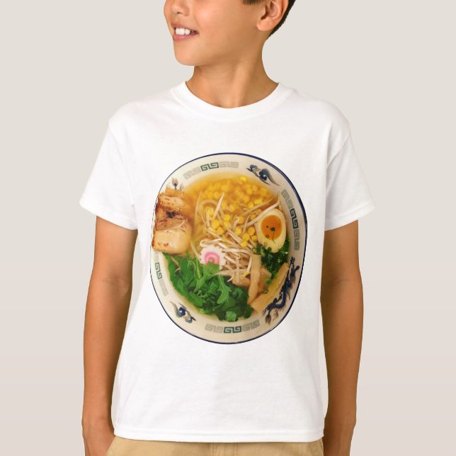 T-shirt Soupe aux nouilles de ramen de porc (Devant)