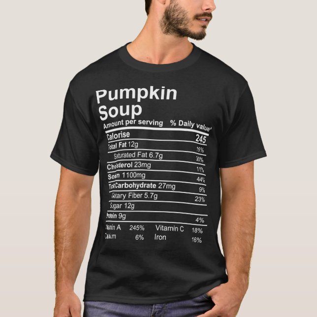 T-shirt Soupe citrouille (Devant)