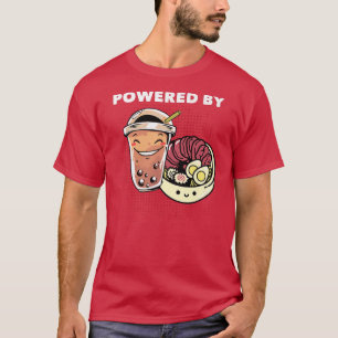 T-shirt Soupe de nouilles Ramen et Boba Bubble Tea Kawaii
