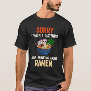 T-shirt Soupe japonaise aux nouilles Anime nourriture Rame