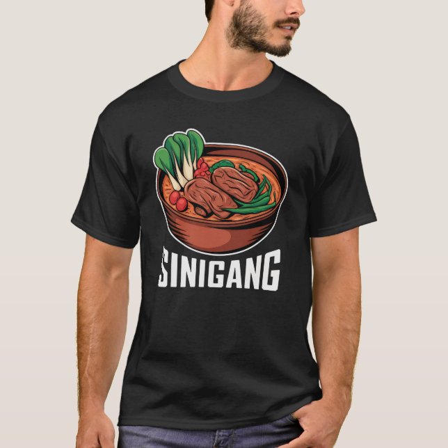 T-shirt Soupe Sinigang Amoureux de la nourriture philippin (Devant)