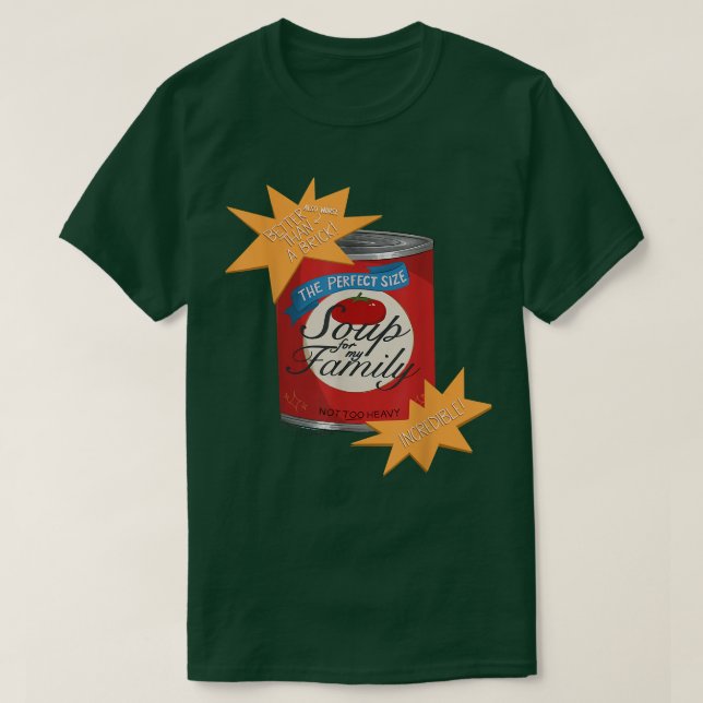 T-shirt Soupes pour ma famille (Design devant)