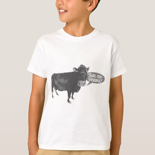 T-shirt 'soupez mes végétaliens (Devant)