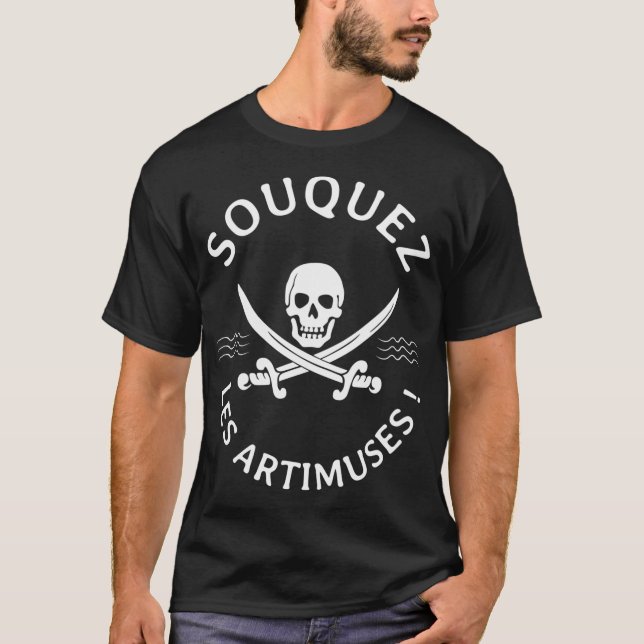 T-shirt SOUQUEZ LES ARTIMUSES ! (blanc) (Devant)