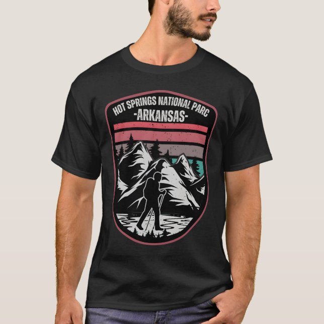 T-shirt Sources chaudes � l'esprit des montagnes (Devant)