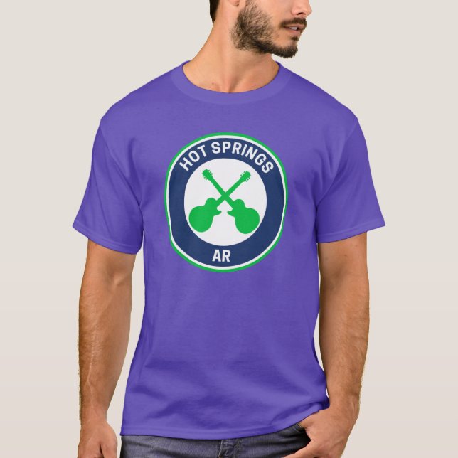 T-shirt Sources thermales vintage Arkansas (Devant)