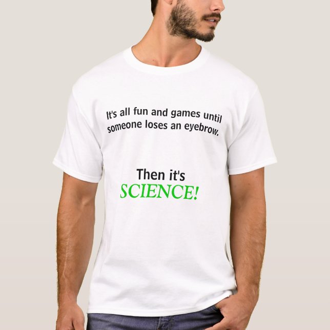 T-shirt Sourcils pour la science (Devant)