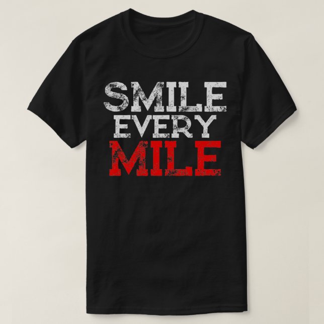 T-shirt Souriez Chaque Mille (Design devant)