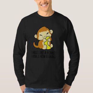 T-shirt Souriez Comme Un Singe Avec Une Nouvelle Banane