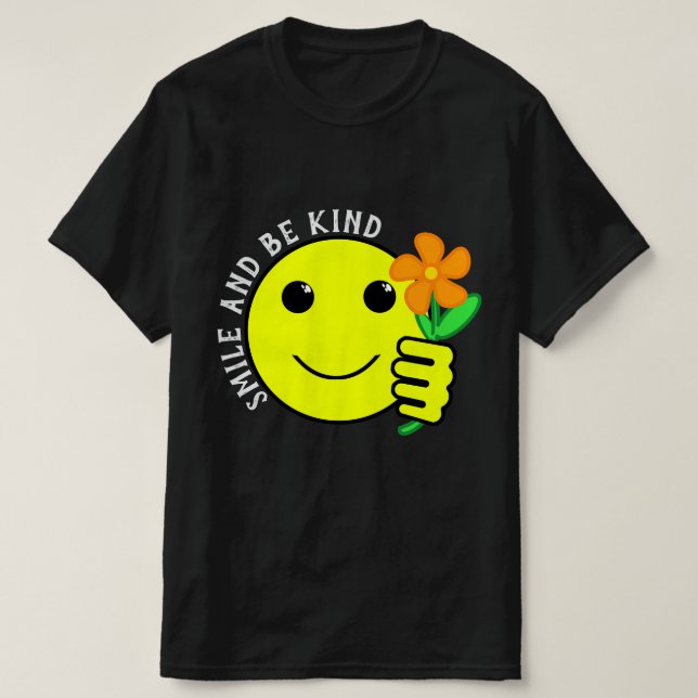 T-shirt Souriez et soyez amies (Design devant)