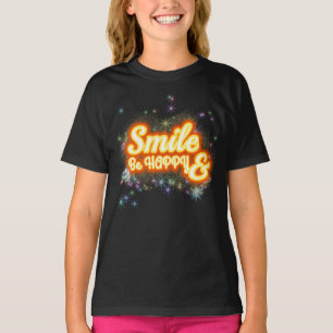 T-shirt Souriez et soyez heureux Motivationnel