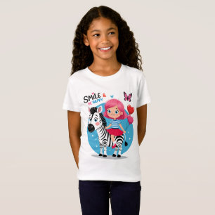 T-Shirt Souriez et soyez heureux - Restez positif et faite