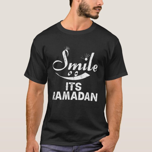 T-shirt Souriez Ses Idées Cadeaux Ramadan Pour L'Islam Coo (Devant)