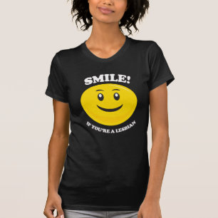 T-SHIRT SOURIEZ SI VOUS ÊTES LESBIENNE