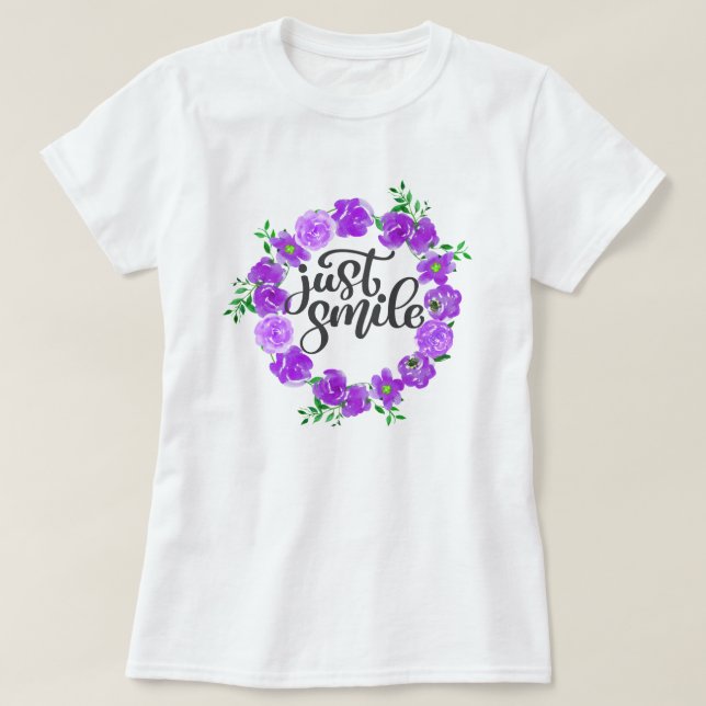 T-shirt Souriez simplement (Design devant)