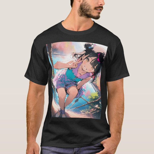 T-shirt Souriez sur le pont Sunlit (Devant)