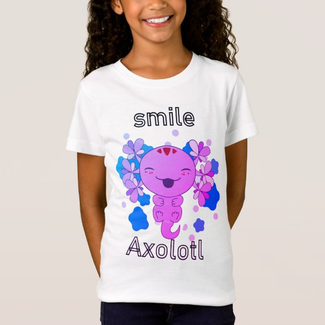 T-Shirt sourire axolotl (Devant)