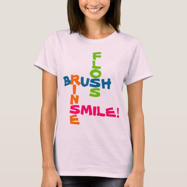 T-shirt Sourire brosse à brosse (Devant)