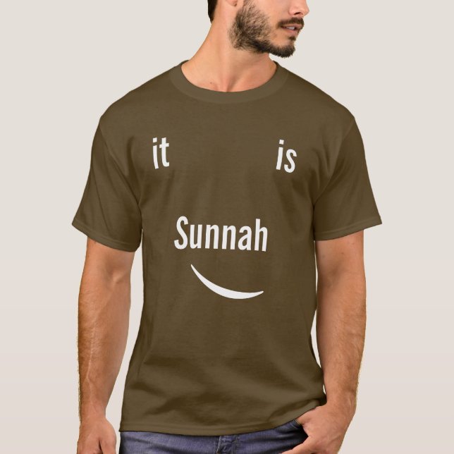 T-shirt Sourire c'est Sunnah (Devant)