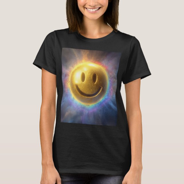 T-shirt Sourire Cosmique d'Alignement (Devant)